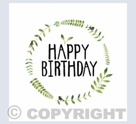Happy Birthday Wreath