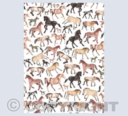 Watercolour Horses