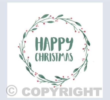 Happy Christmas Wreath