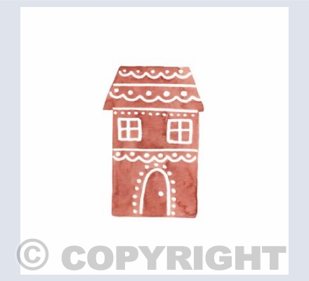 Gingerbread house card