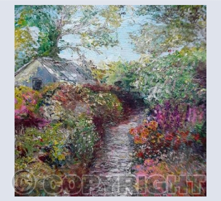 Path through the Summer borders