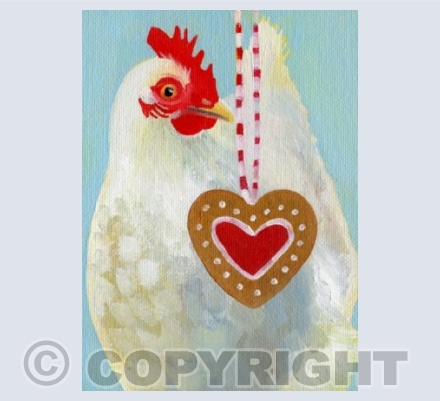 Festive Fowl and Heart