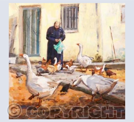 'Feeding time near Orvieto'