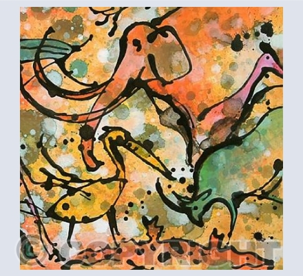 Orange elephant