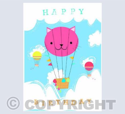 lucky kitty balloon