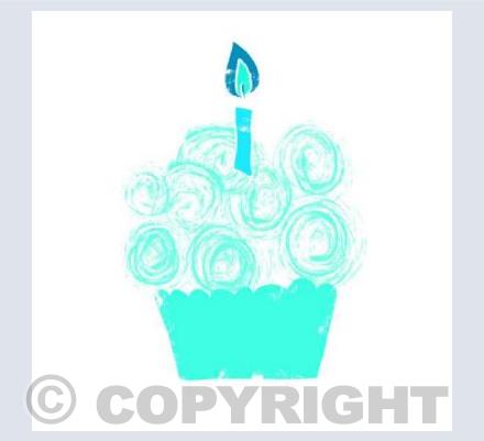 cupcake blue 