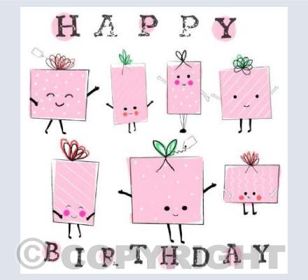 gif gang birthday pink