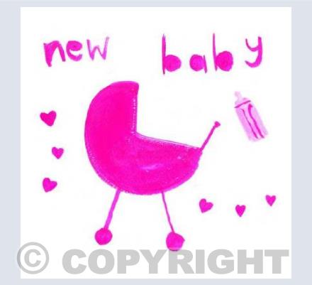 new born retro pink