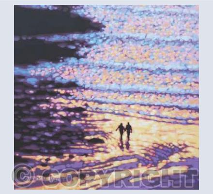 The evening Sunset Stroll - Together