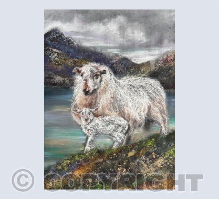 Sheep and her Lamb