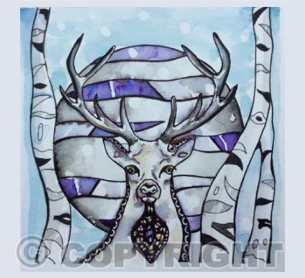 Stag in Winter