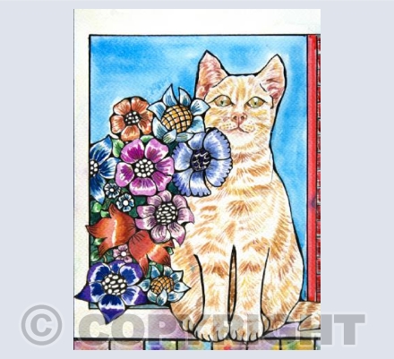 Floral Feline