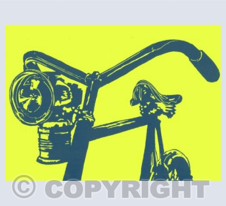 Bike Lino Print 2