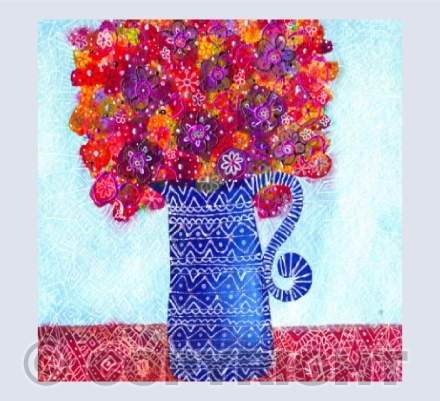 Blue Jug Vase