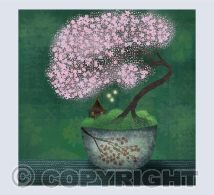 Bonsai Sakura, emerald