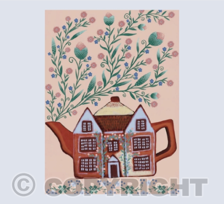 Cottage Teapot