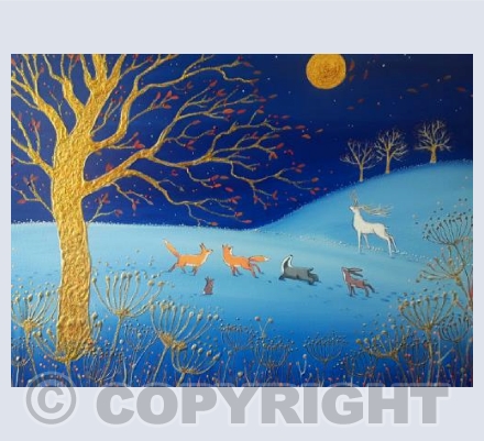 Golden Moon of Winter