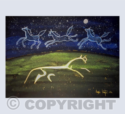 uffington white horse card