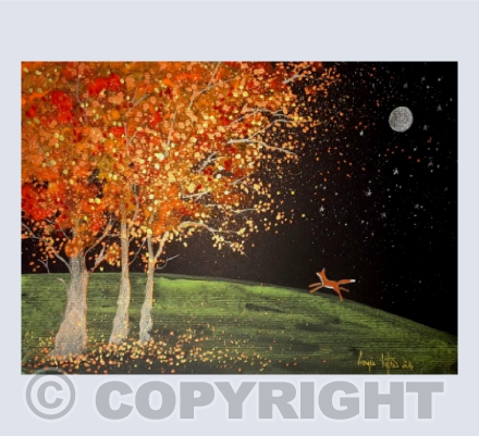 autumn fox card