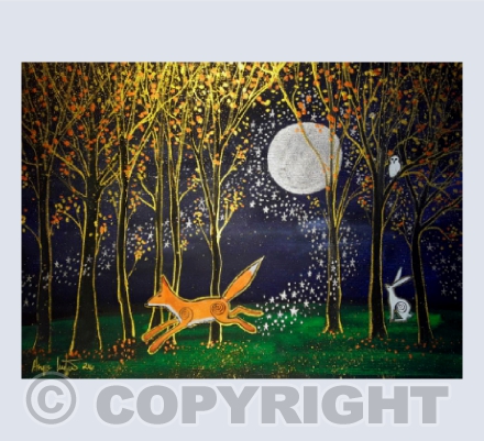 gilded forest card