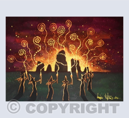 Samhain at the Sacred Stones card