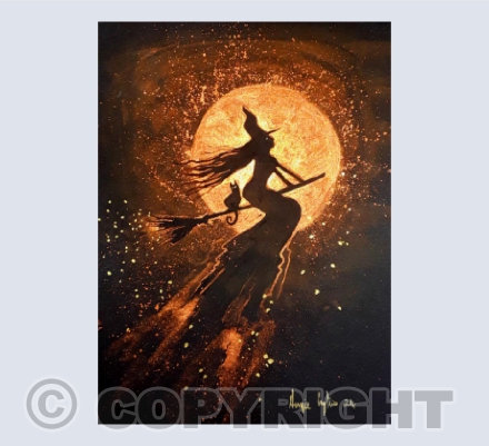 Copper Moon of Samhain card