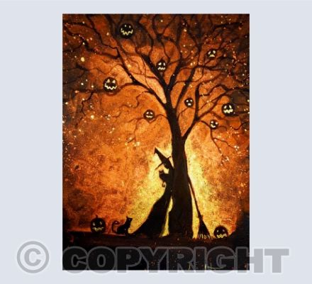 the witches tree card