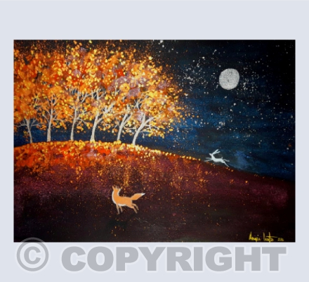Moonlit Autumn Night