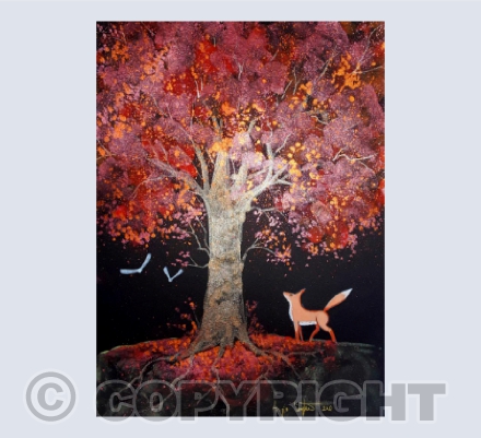 The Fox and the Autumn Tree