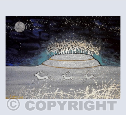 Snow at Badbury Rings