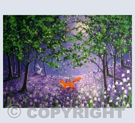 Midnight in the bluebell wood