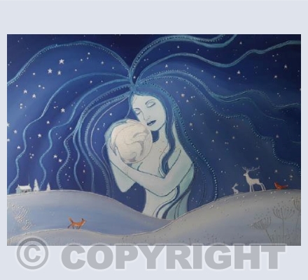 Night Goddess and the Hare Moon