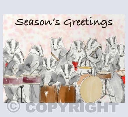 12 Badgers Drumming