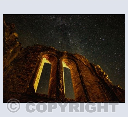 Llanthony Priory Starlit Ruins