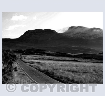 The Road Through Volcanic Landscape
