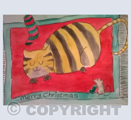 Christmas cat 