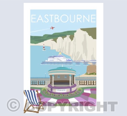 Eastbourne Travel Poster card