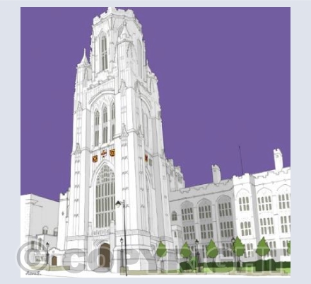 Wills Memorial Building card