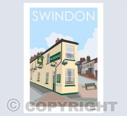 Swindon Beehive Pub card