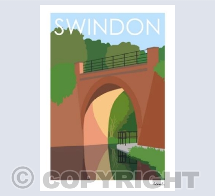 Swindon Canal Skew Bridge card