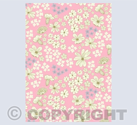 Pink ditsy