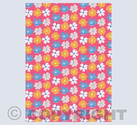 Pink floral bold