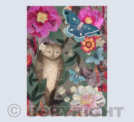 Floral owl