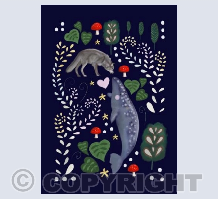 wolf and whale