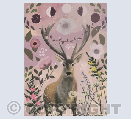 Floral stag