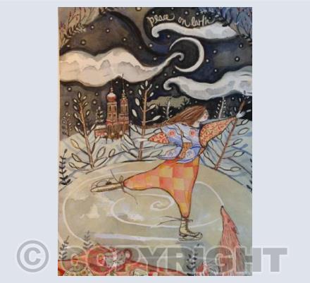 Skating at Christmas