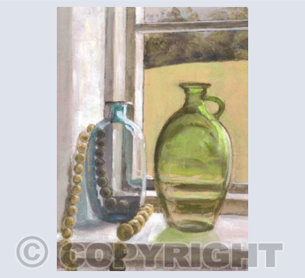 Beads and Green Glass