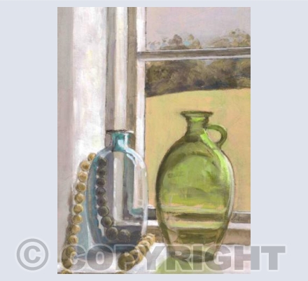 Beads and Green Glass