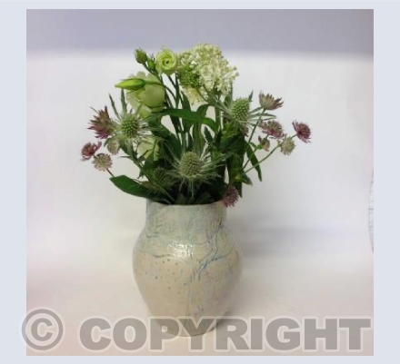 Tree vase with flowers