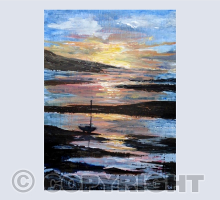 Sunset River Exe